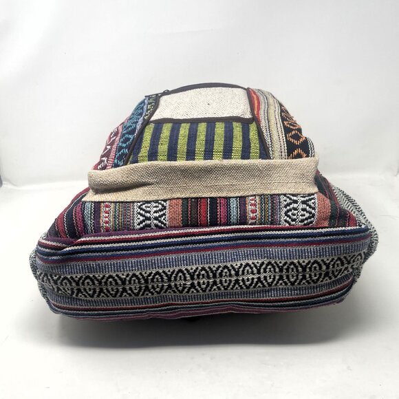 Unisex Large Pure Hemp Multi Pocket Backpack main image 4